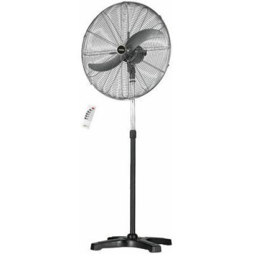 HIGH FLOOR FAN  HSF-80555 65cm ΒΙΟΜΗΧΑΝΙΚΟΣ 140W BLACK ME R/C